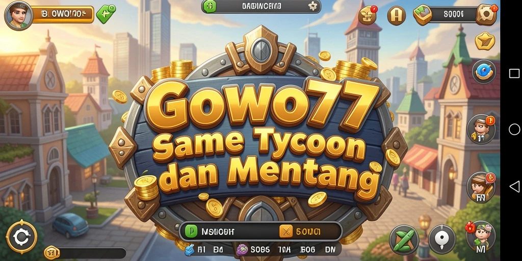 Tangkapan layar BOWO77 menampilkan aktivitas seru dalam membangun bisnis Tycoon.