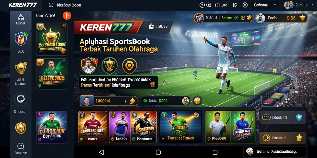 Tampilan utama KEREN777 menampilkan pilihan taruhan olahraga yang lengkap.