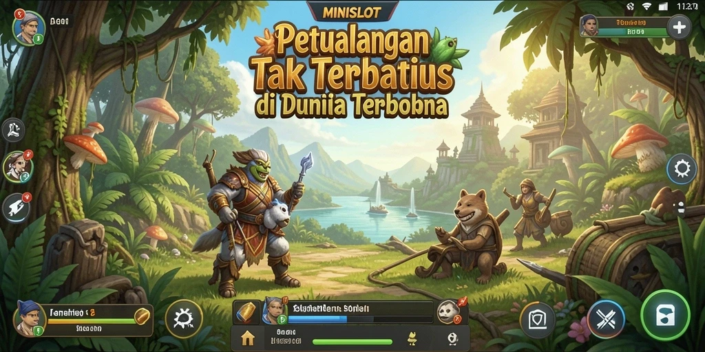 Tampilan gameplay seru dari MINISLOT dalam dunia yang luas dan terbuka.