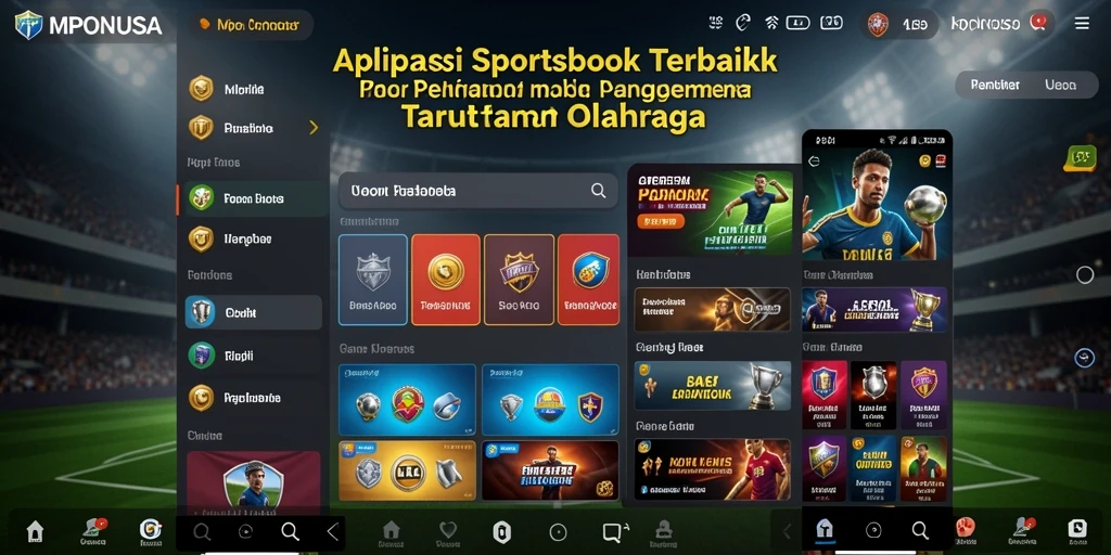 Tampilan seru dari gameplay Sportsbook di MPONUSA.