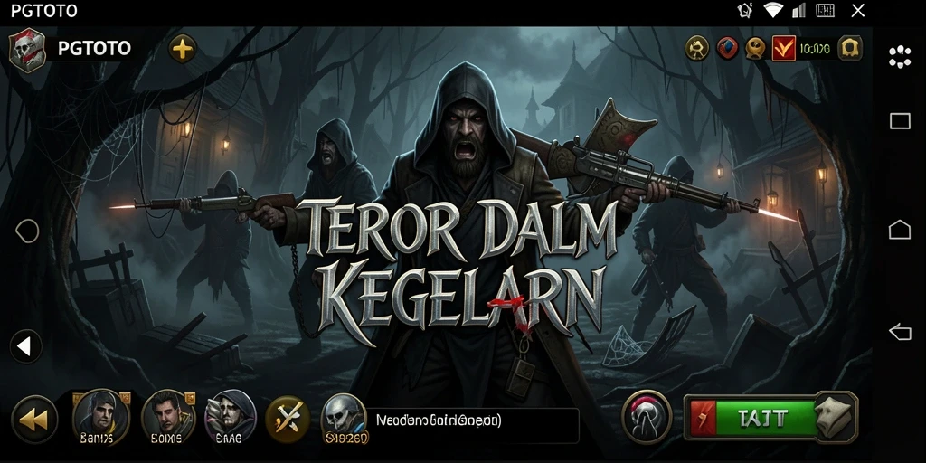 Screenshot PGTOTO menunjukkan suasana gameplay Horror yang mencekam.