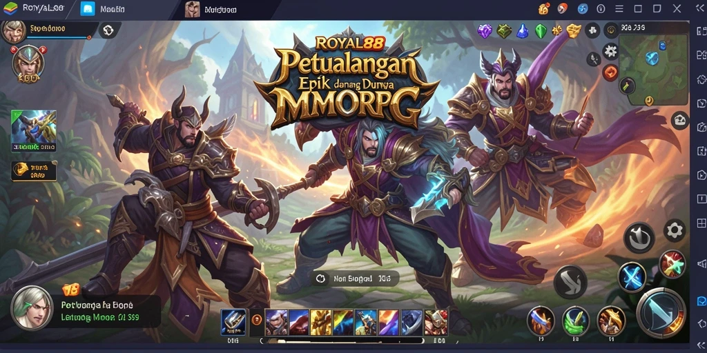 Tampilan gameplay seru dan interaksi sosial dalam ROYAL88.