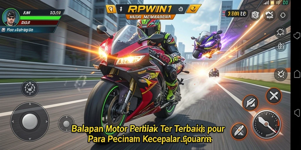 Gameplay seru dengan grafik balapan motor yang memukau.